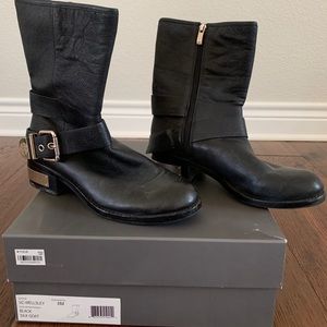 Vince Camuto Black Moto Boot